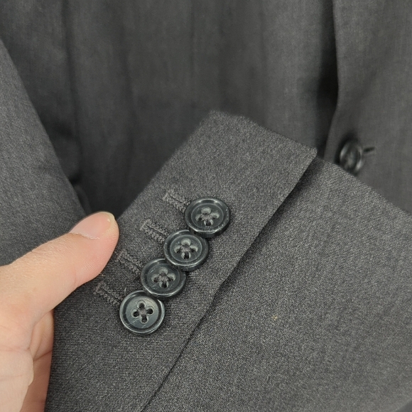 19930 Men's Banana Republic Modern Wool Blazer Gray size 38R preppy Business - Picture 5 of 10